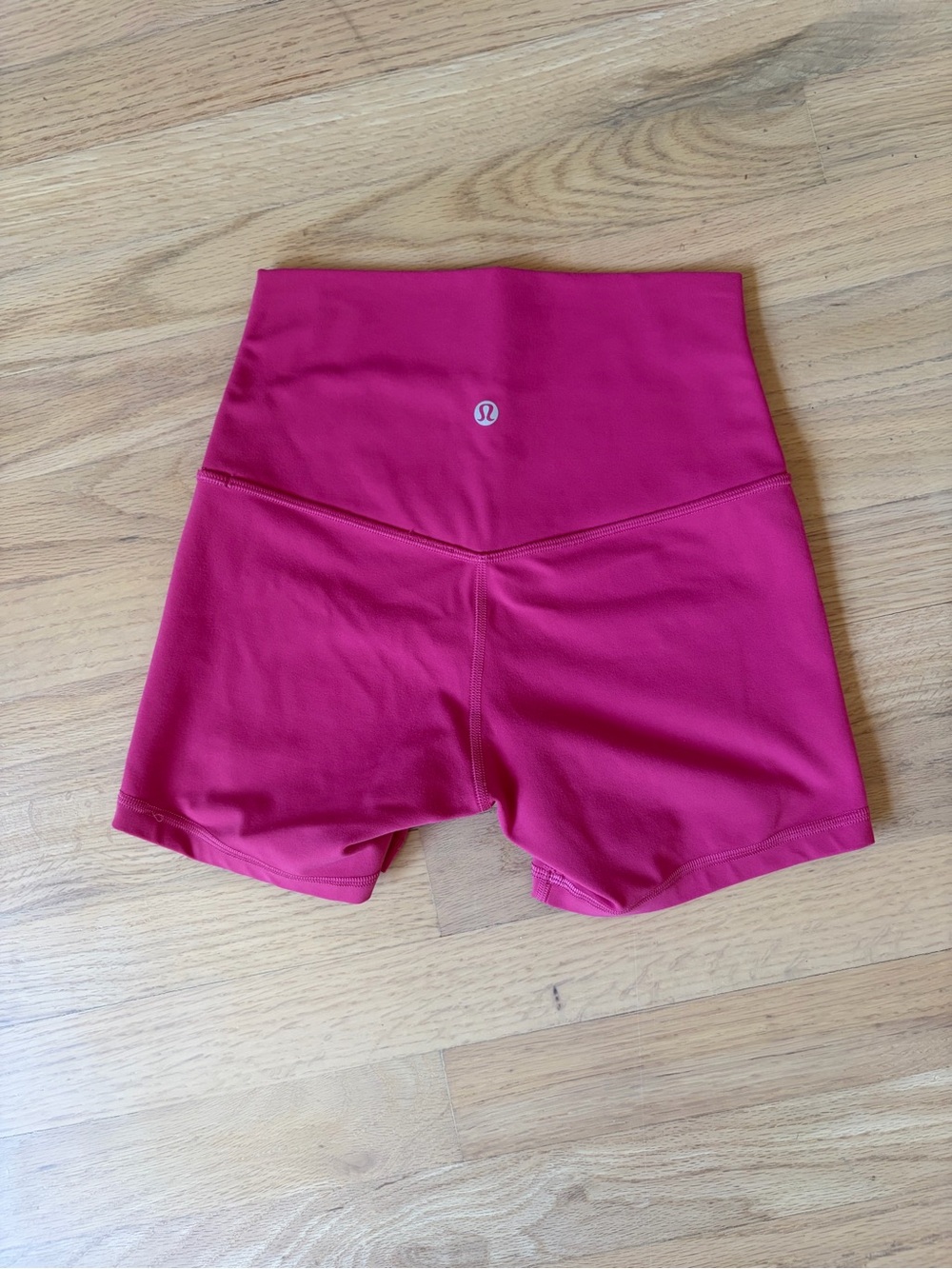 lululemon 6” athletica High-Rise Magenta Workout Shorts